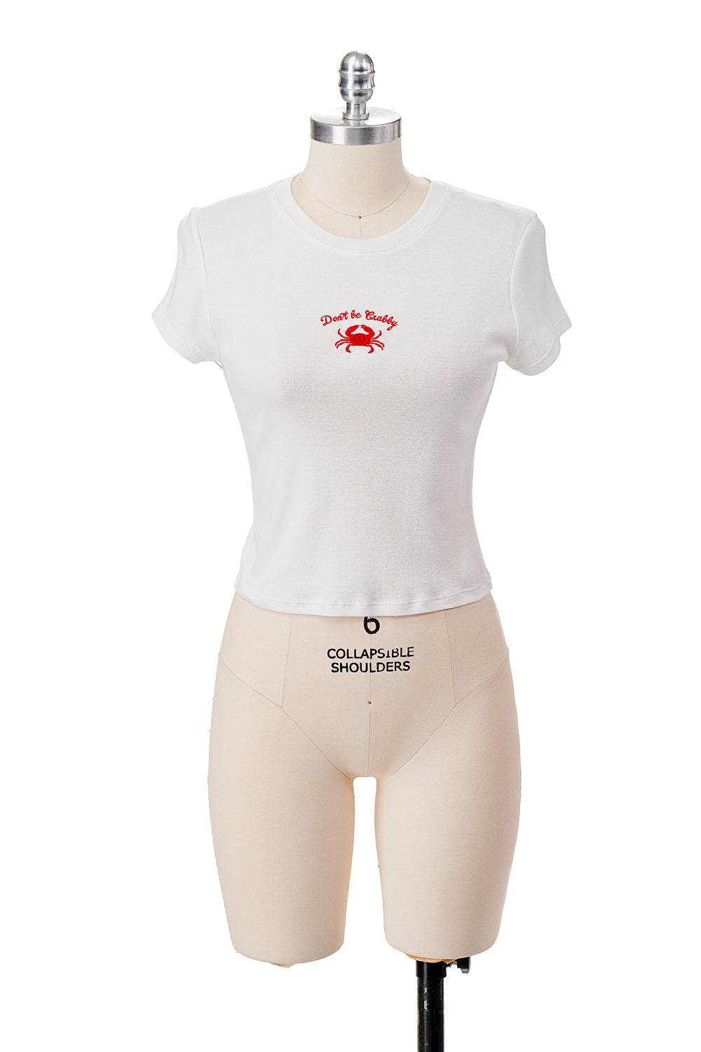 DON'T BE CRABBY EMBROIDERY BABY TEE