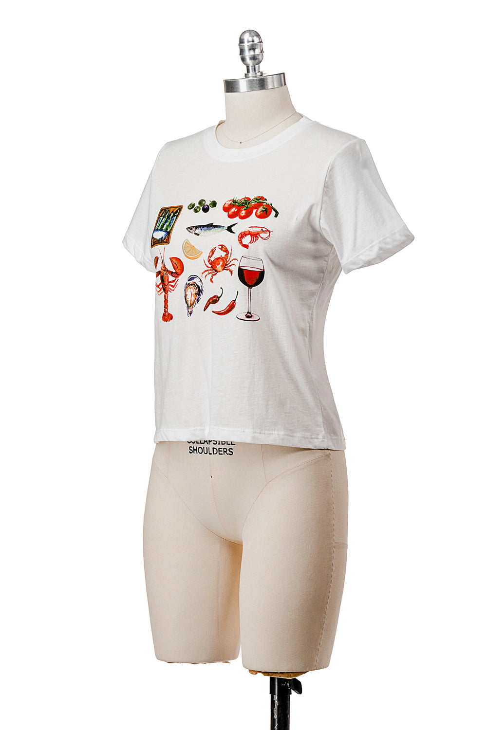 SHORT SLEEVE T-SHIRT WITH GRAPHIC AND EMBROIDERY