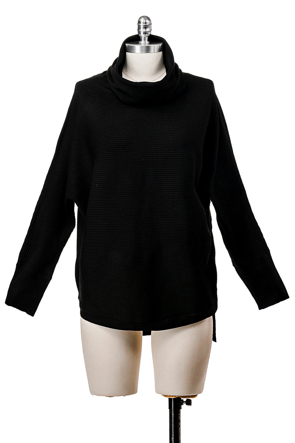 LONG SLEEVE COWL NECK SWEATER KNIT
