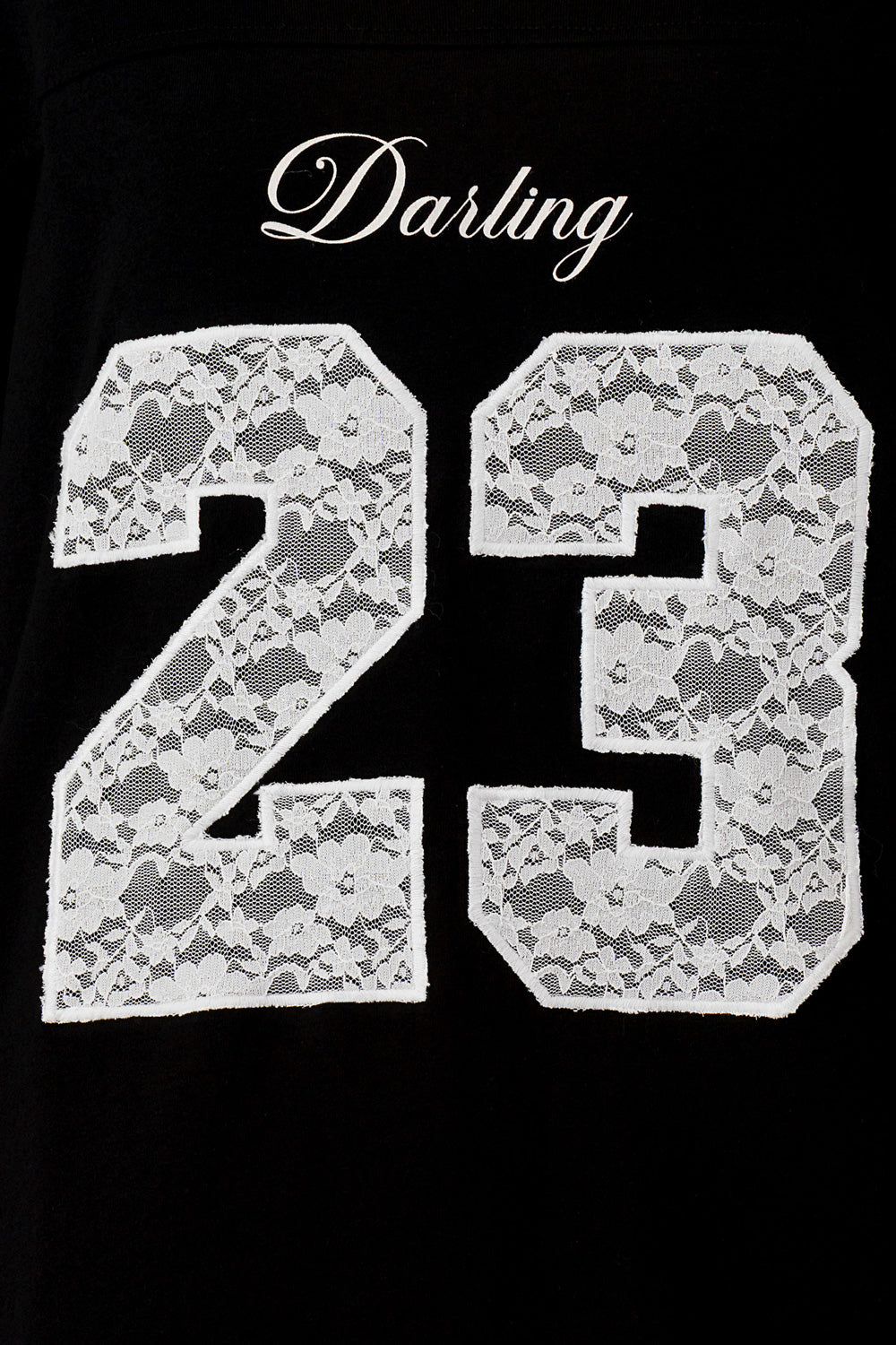 DARLING 23 LACE EMBROIDERED HEAVY COTTON JERSEY