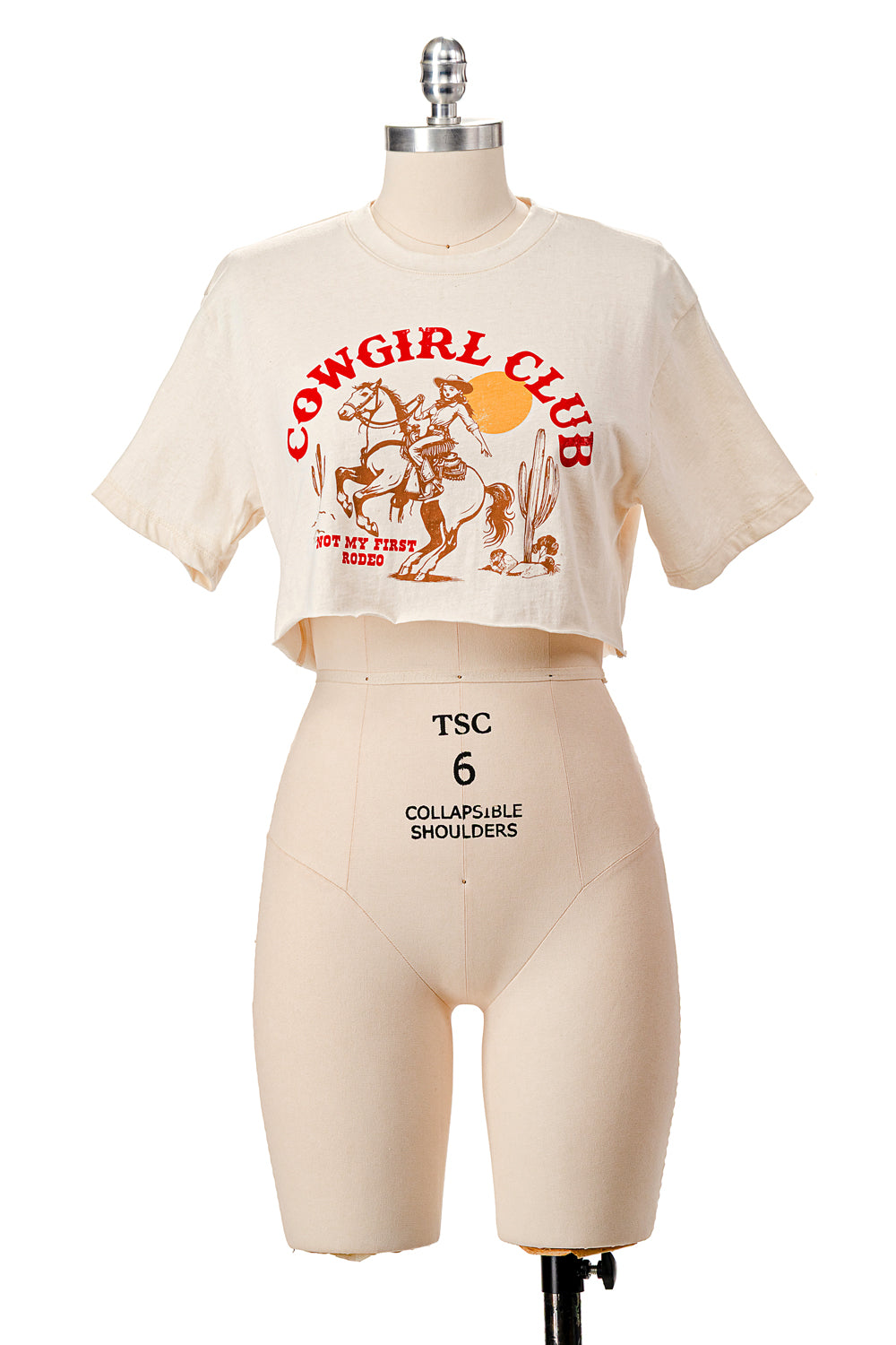 COWGIRL CLUB TEE CLUB CROPPED TEE