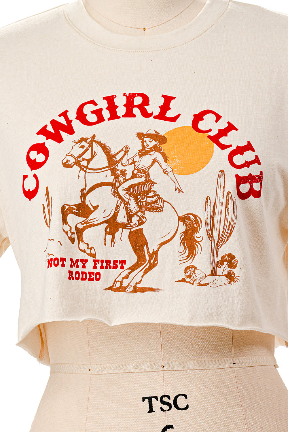 COWGIRL CLUB TEE CLUB CROPPED TEE