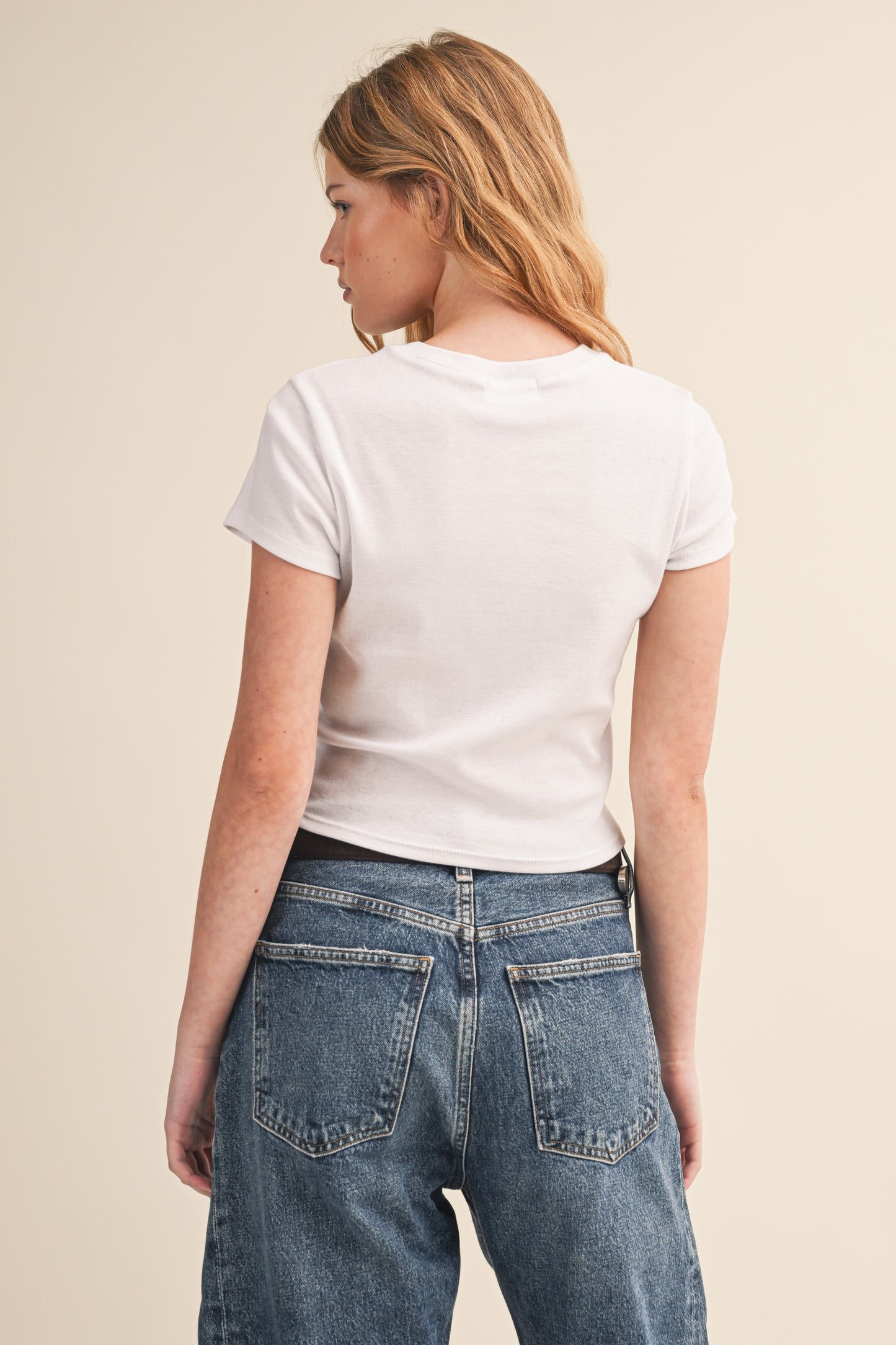 3 COWBOY BOOTS EMBROIDERY BABY TEE