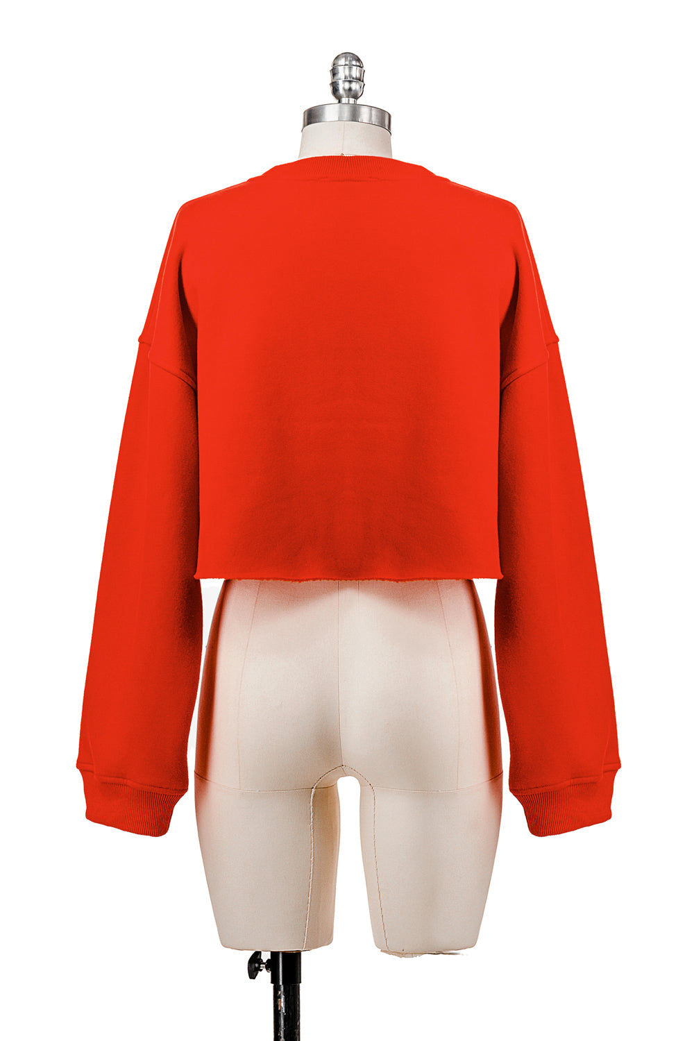 LONG SLEEVE FLEECE SWEATSHIRT WITH GRAPHIC FLOCKING