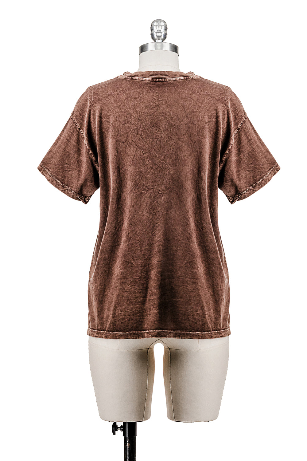 COWBOY RODEO MINERAL WASHED T-SHIRT WITH GRAPHIC