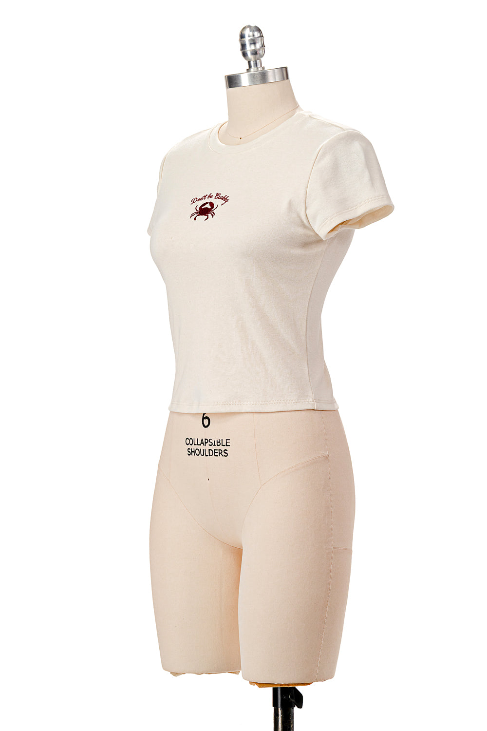 DON'T BE CRABBY EMBROIDERY BABY TEE