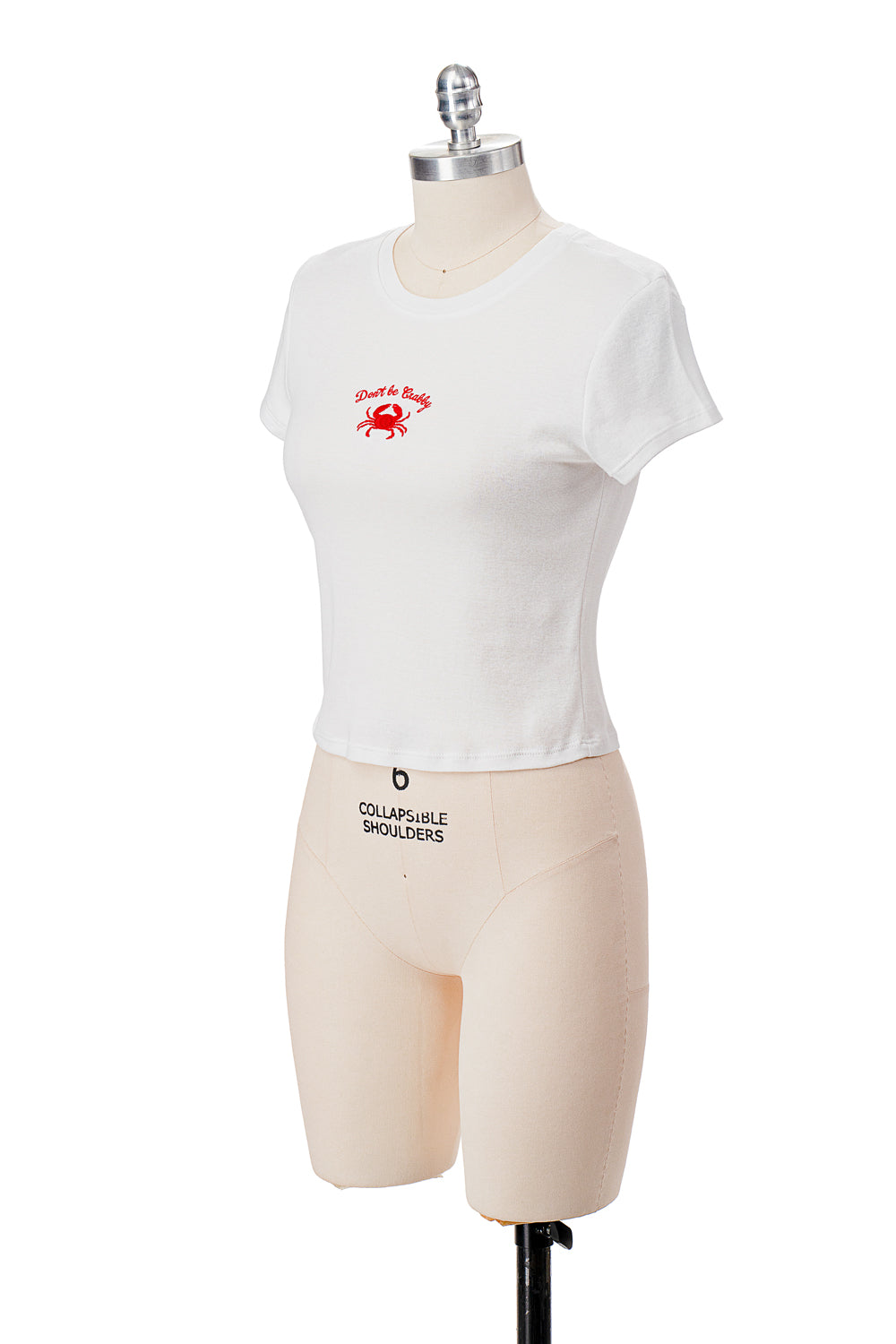 DON'T BE CRABBY EMBROIDERY BABY TEE