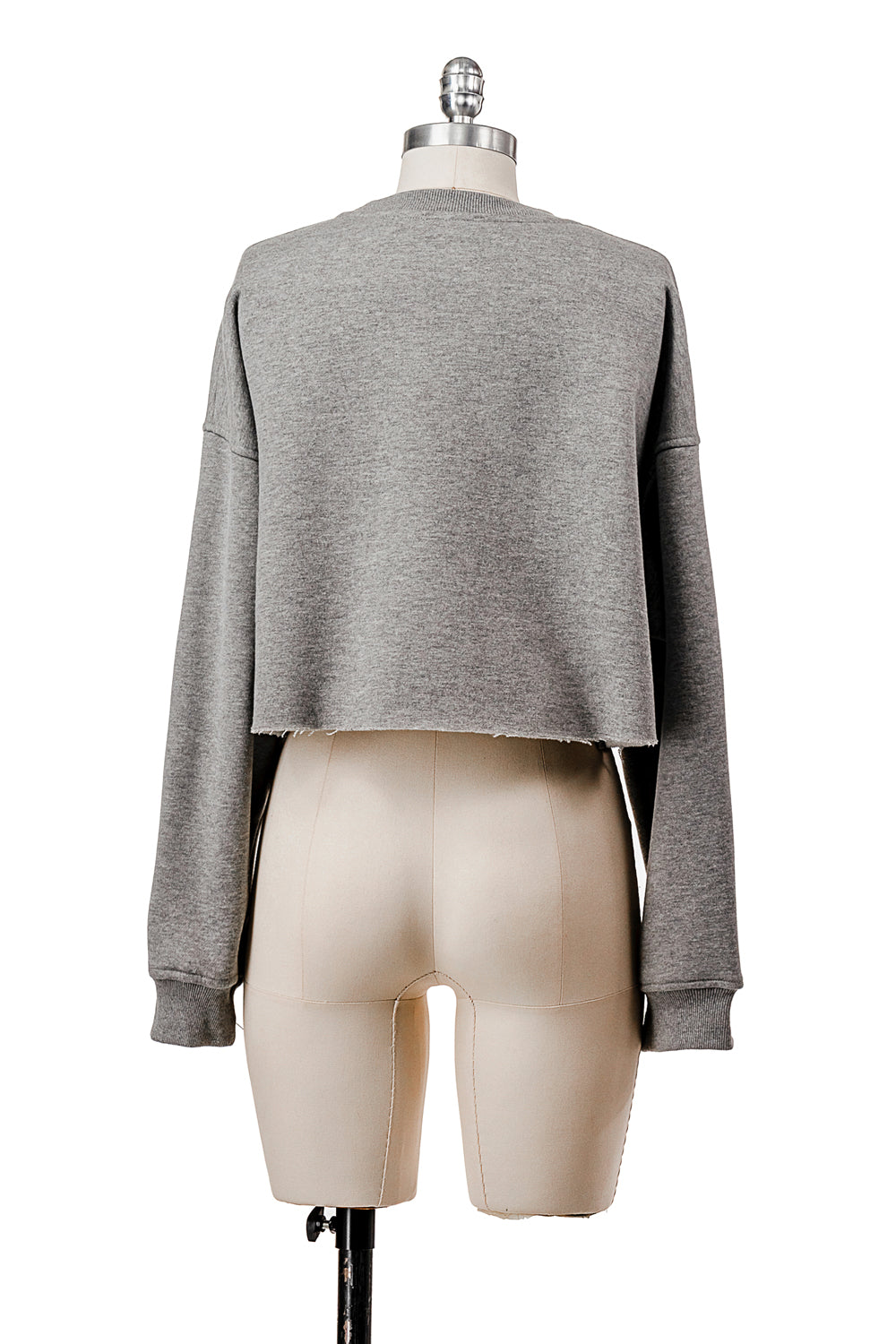 LONG SLEEVE FLEECE SWEATSHIRT WITH GRAPHIC FLOCKING