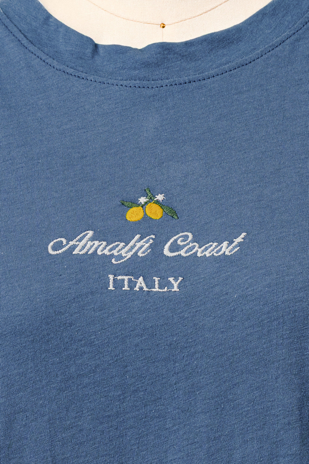 AMALFI COAST ITALY LEMONS EMBROIDERY TEE