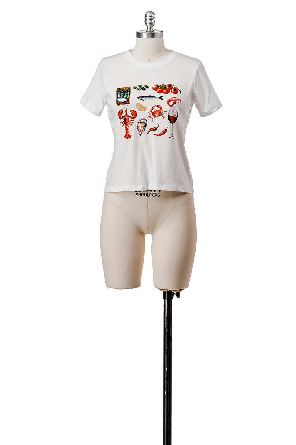 SHORT SLEEVE T-SHIRT WITH GRAPHIC AND EMBROIDERY