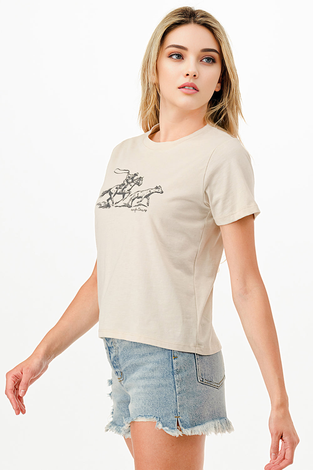 SHORT SLEEVE COWBOY WRANGLER MARFA TEXAS SHORT SLEEVE TEE RELAXED FIT