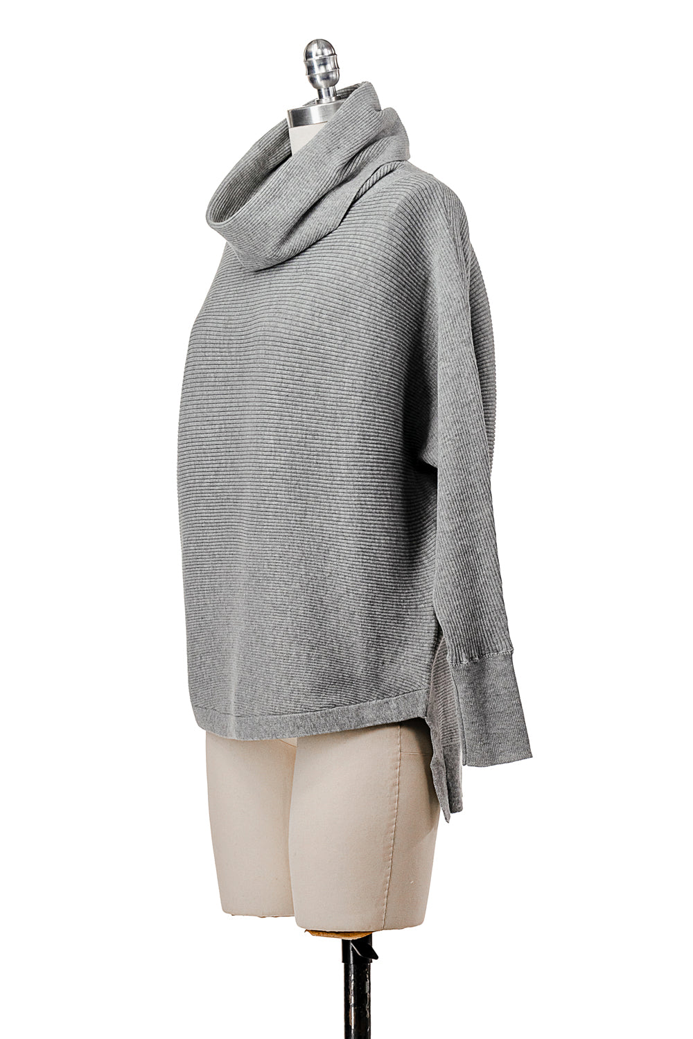 LONG SLEEVE COWL NECK SWEATER KNIT