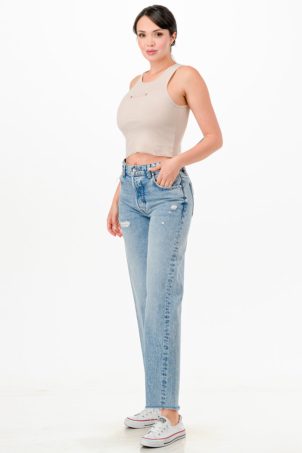 A LITTLE DELULU TANK TOP