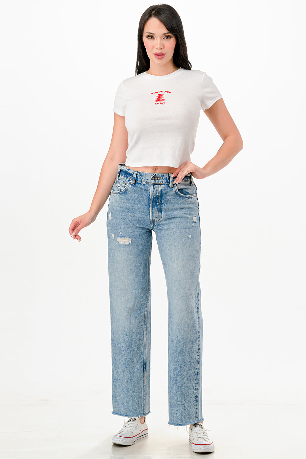 CHINESE TAKE OUT BOX EMBROIDERY BABY TEE