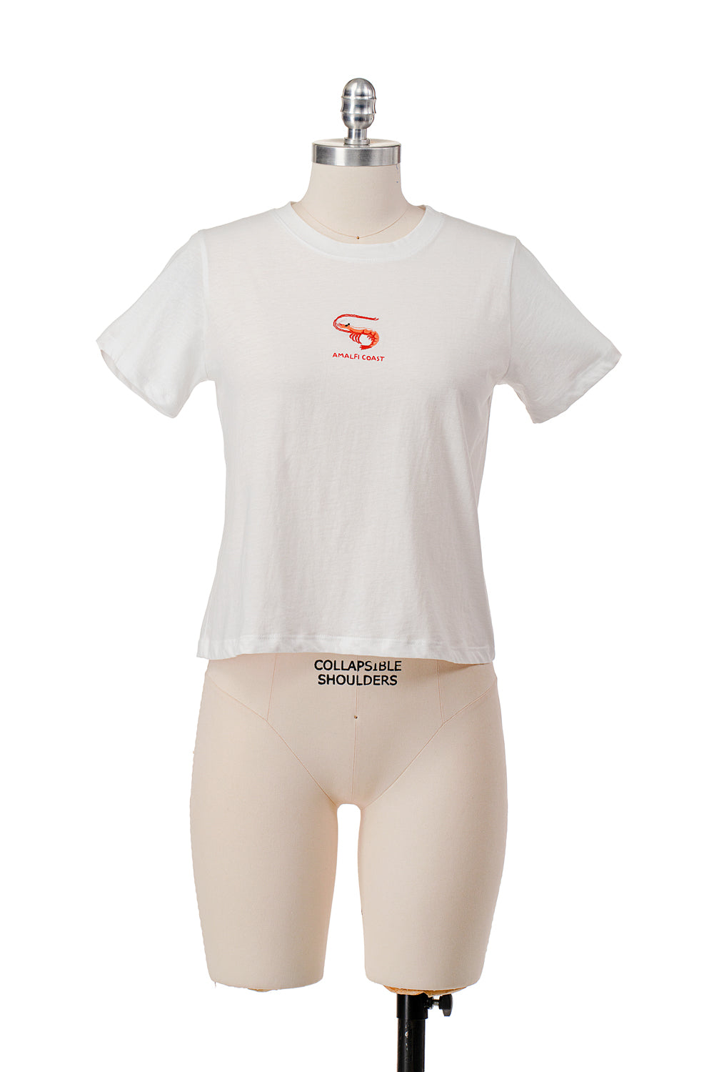 AMALFI COAST SHRIMP EMBROIDERED RELAXED FIT TEE