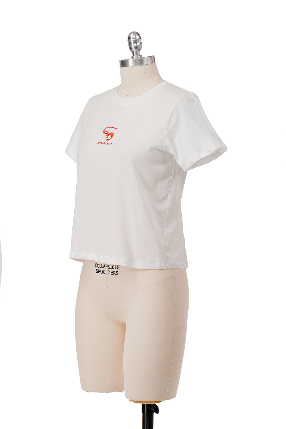 AMALFI COAST SHRIMP EMBROIDERED RELAXED FIT TEE