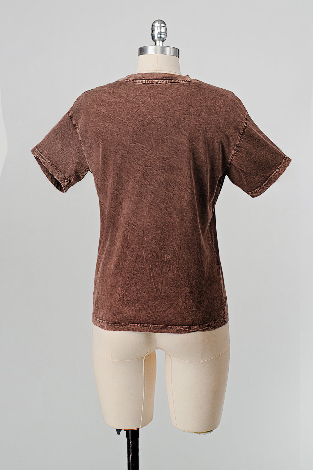 COWBOY RODEO MINERAL WASHED T-SHIRT WITH GRAPHIC