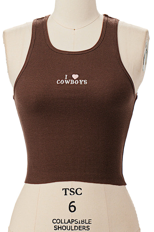 I LOVE COWBOYS TANK