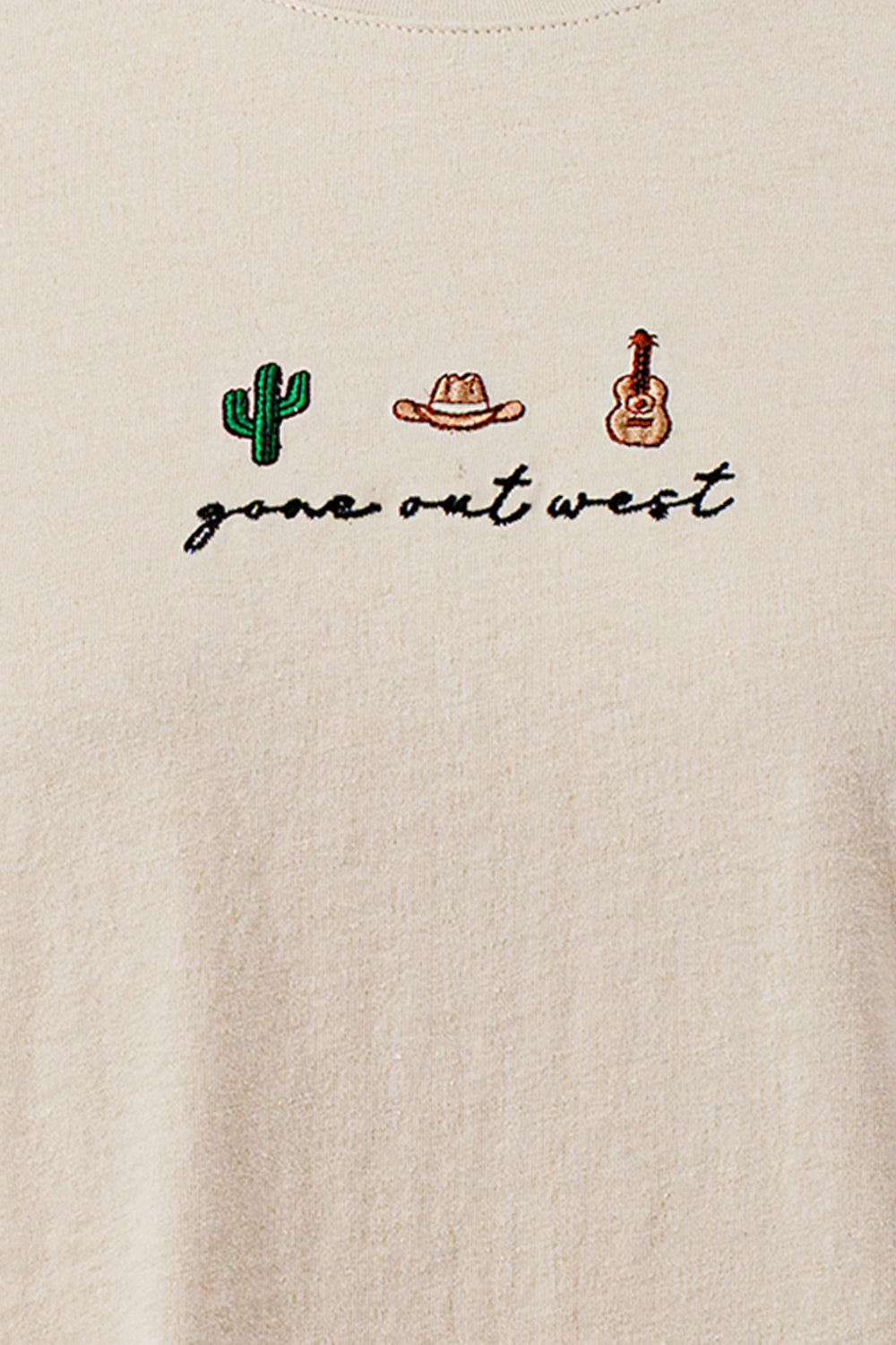 GONE OUT WEST EMBROIDERY RELAXED FIT TEE